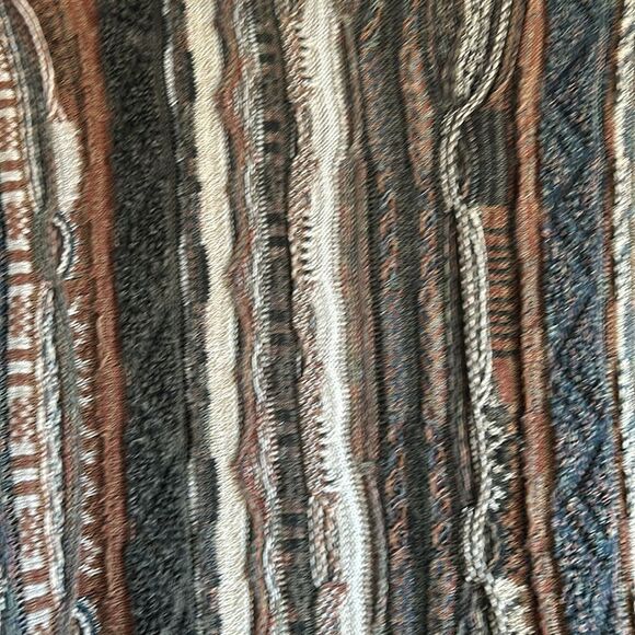 Croft and Barrow Coogi Sweater Mocha Mousse brown tones grey cuffs XLT - Picture 12 of 17